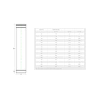 Tubo acciaio inox 150 x 1000mm 5 decimi aisi 304