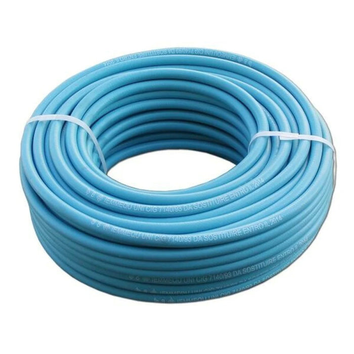 Tubo gas gpl blu in pvc 8x13mm per uso domestico - 1mt