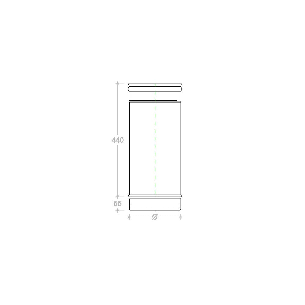 Tubo in rame da 150 x 500mm 6 decimi