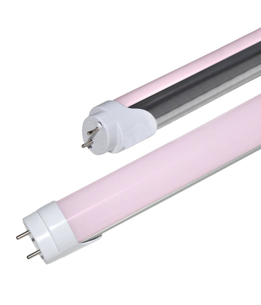 Tubo Led Smd T8 Luce Rosa 120cm 18w Opaco Uso Alimentare Macelleria         