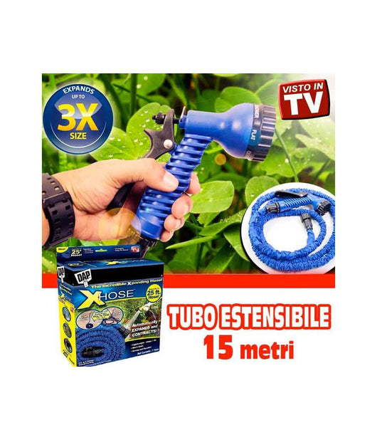 Tubo Magico Da Giardino 15 Metri Allungabile Estensibile Magic Hose Vari Colori         