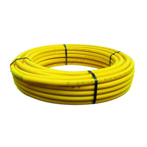 Tubo multistrato giallo rivestito giallo per gas 16x2,0mm - 1mt