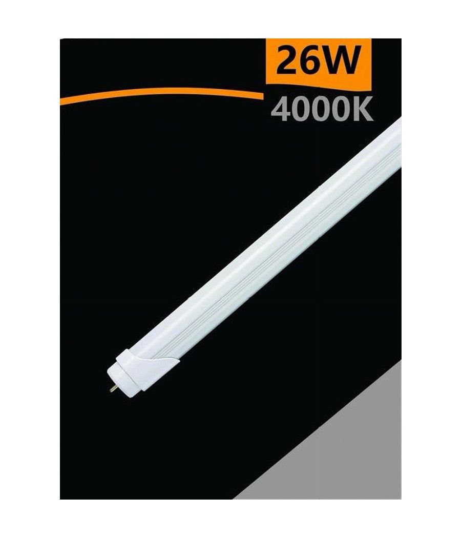 Tubo Neon Led T8 Opaco 26 Watt Connessione Bilaterale Luce 4000k 6500k T8-26w-o  -bianco Naturale      -