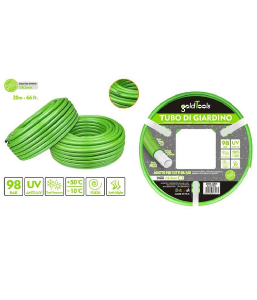 Tubo Per Giardino Irrigazione In Pvc Verde Pompa Acqua 20 Mt 66ft à¸ 6.5mm 57513         