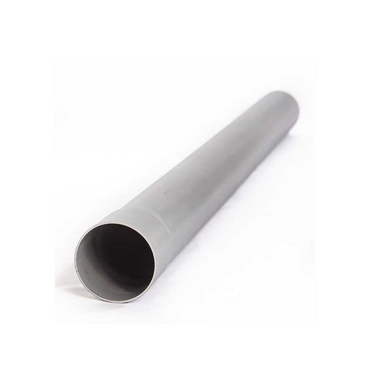 Tubo pluviale tondo colore acciaio : Diametro - 100, Metri Lineari - 3 metri