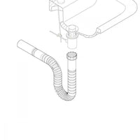 Tubo scarico flessibile jolly magic flex ghiera da 1 in acciaio inox aisi 304