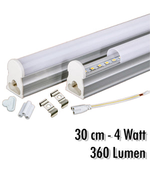 Tubo T5 Neon Led 4 W Watt 30 Cm 360 Lumen Per Uso Interno Luce Bianca Plafoniera         