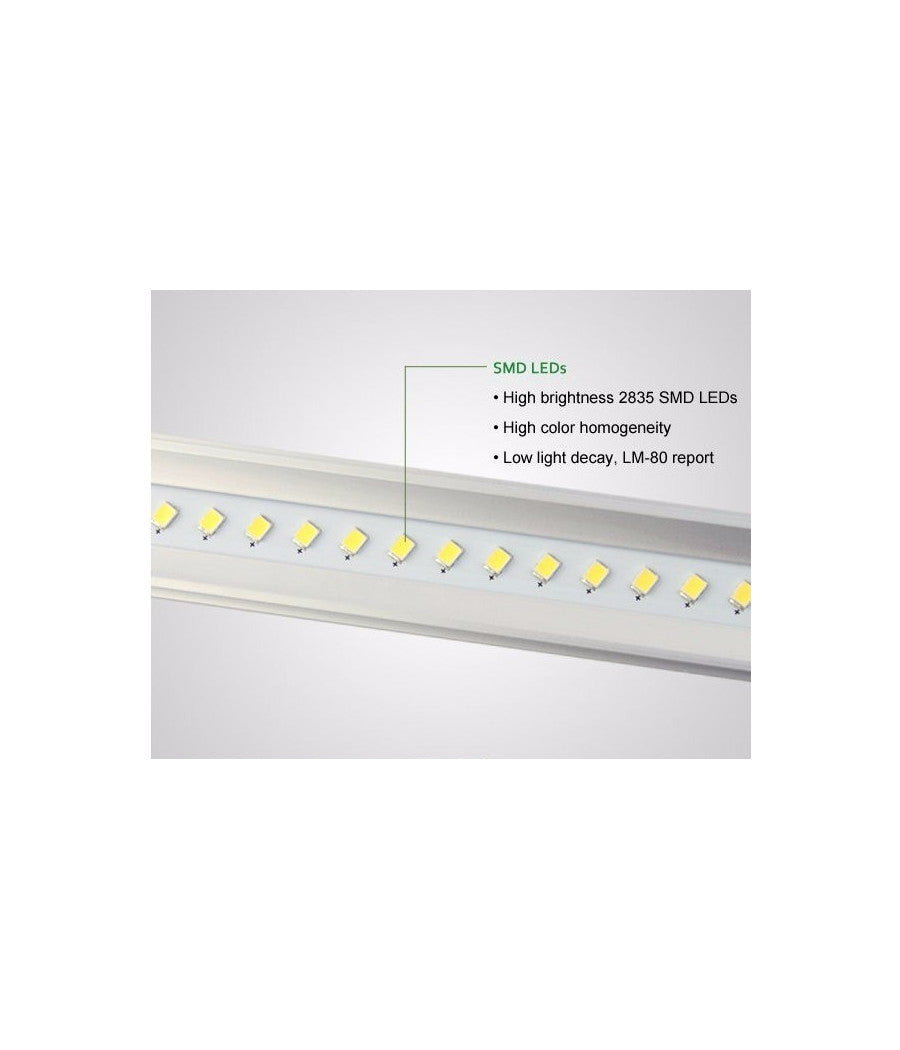 Tubo T5 Neon Led 6 10 15 18 W Watt 30 60 90 120 Cm Luce Fredda Naturale Calda  -bianco Naturale  Copertura Trasparente 30 Cm   -