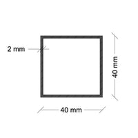 Tubolare di compensazione scatolato 2x4 o 4x4 universale h200, dimensioni 4x4