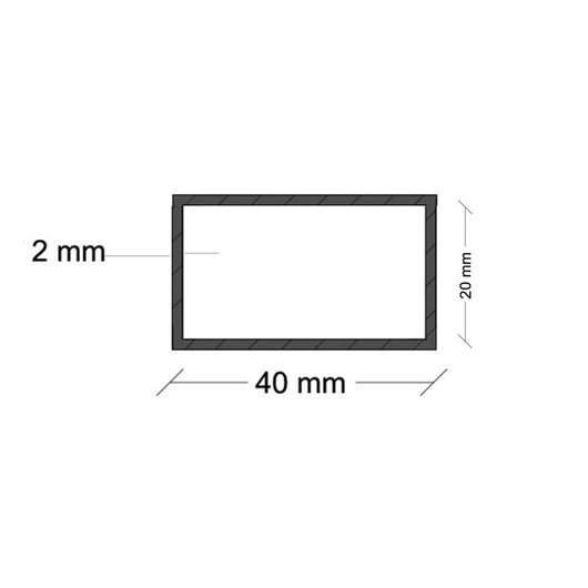 Tubolare di compensazione scatolato 2x4 o 4x4 universale h200, dimensioni 2x4