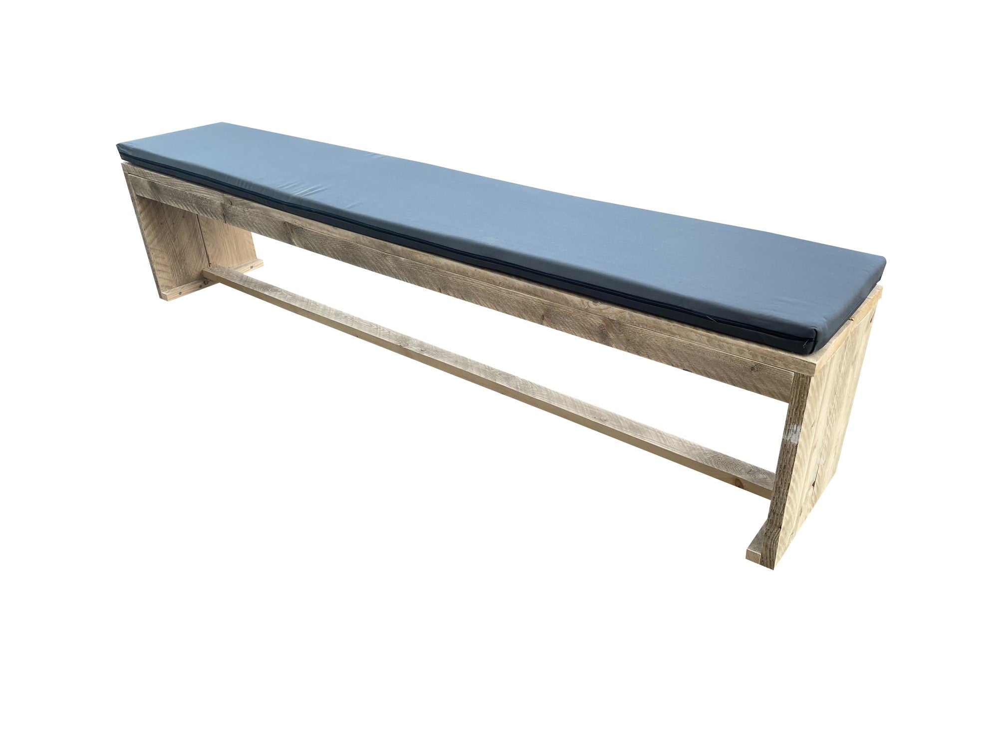 Panca da giardino New Harlem in legno lunghezza 130 cm con cuscino incluso