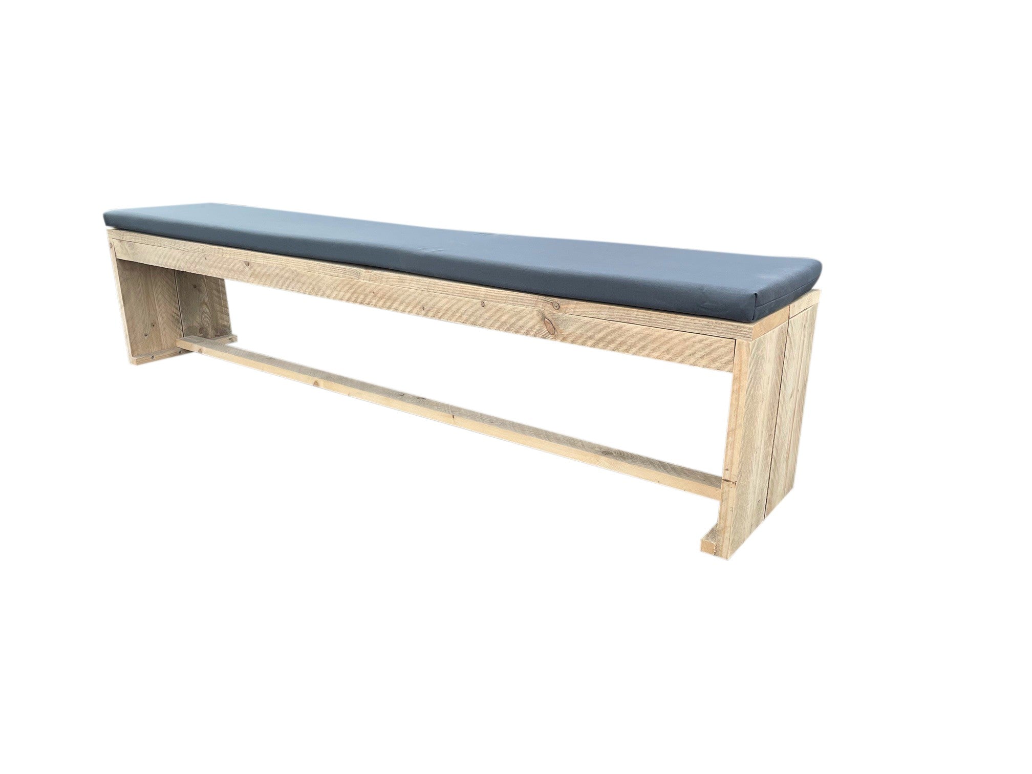 Panca da giardino New Harlem in legno lunghezza 170 cm con cuscino incluso