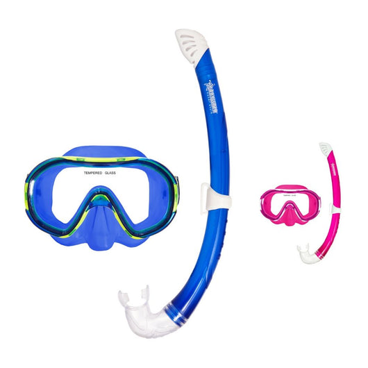 Set funny jr color abysstar maschera e boccaglio colore blu