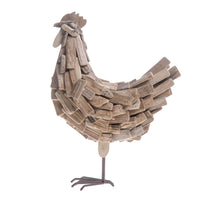 Gallina Decorativa in Legno H 43 cm