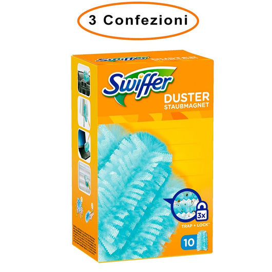 Swiffer duster ricarica per piumino cattura polvere 3 confezioni da 10 piumini