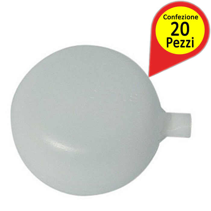 Sfere in plastica per galleggiante catis da 3/8" e 1/2" pezzi 20