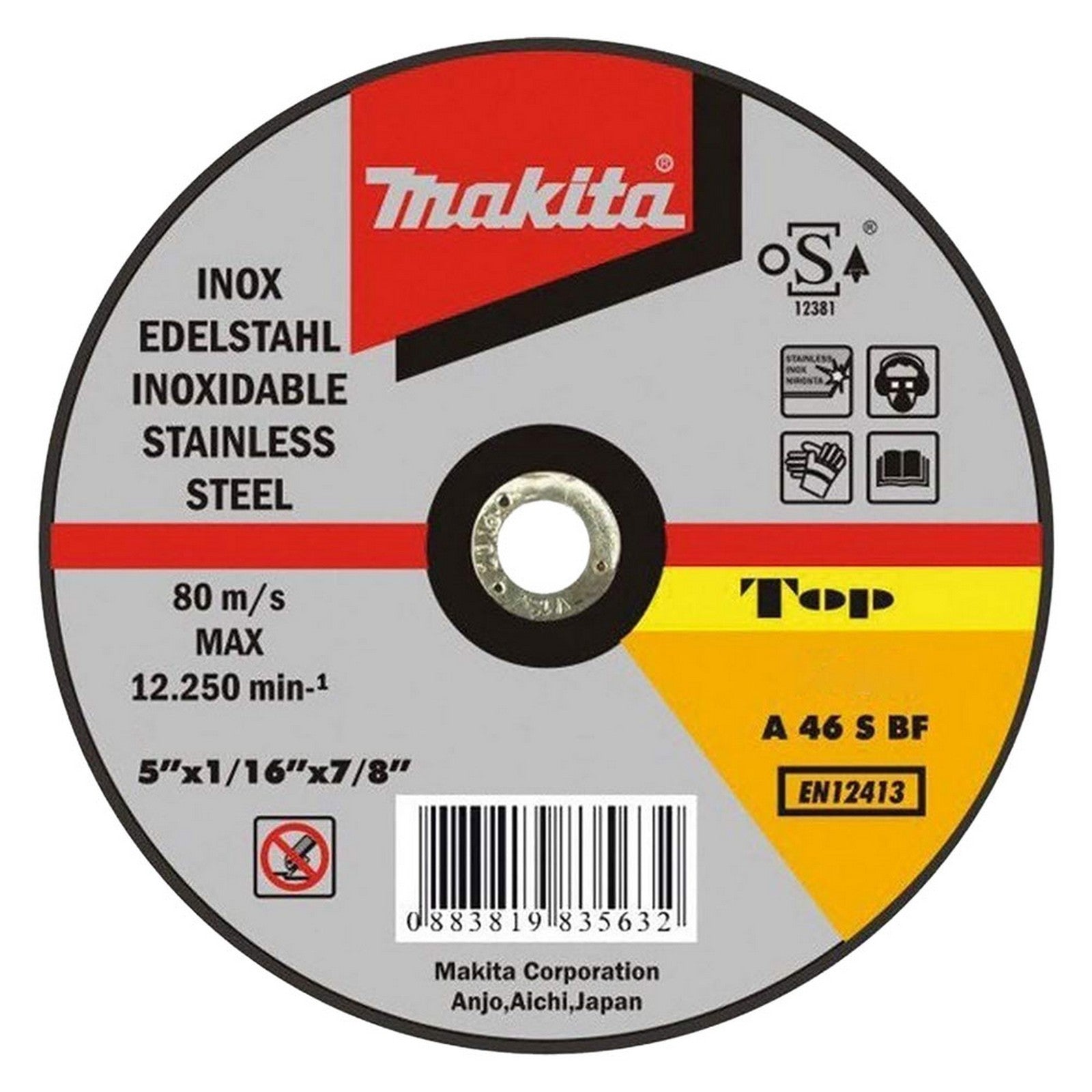 50pz dischi da taglio ultrasottili ''makita'' ø mm 115 x 1,6 cod:ferx.5011042nlm