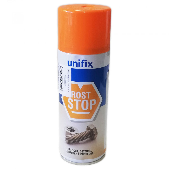 Unifix rost stop 400ml sbloccante spray scioglie ruggine grasso impurità