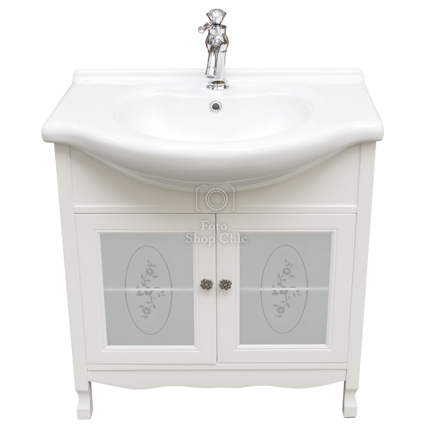 Mobile bagno lavabo shabby per piccoli spazi - 65 cm