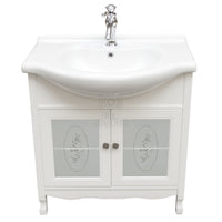 Mobile bagno lavabo shabby per piccoli spazi - 85 cm