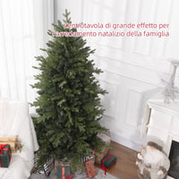 Albero di Natale Artificiale 180 cm 1821 Rami Base in Metallo Verde