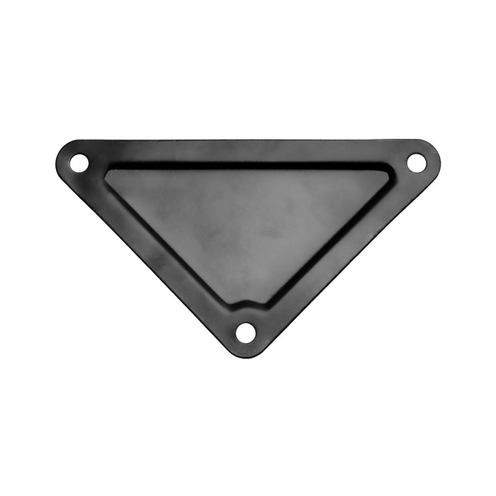 TRIANGULAR - Set di 4 piedi per tavolo in acciaio polverizzato con forma triangolare. Colore nero. Altezza da terra 73cm