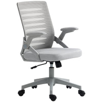 Sedia da Ufficio Ergonomica con Altezza Regolabile e Braccioli Sollevabili   Grigio