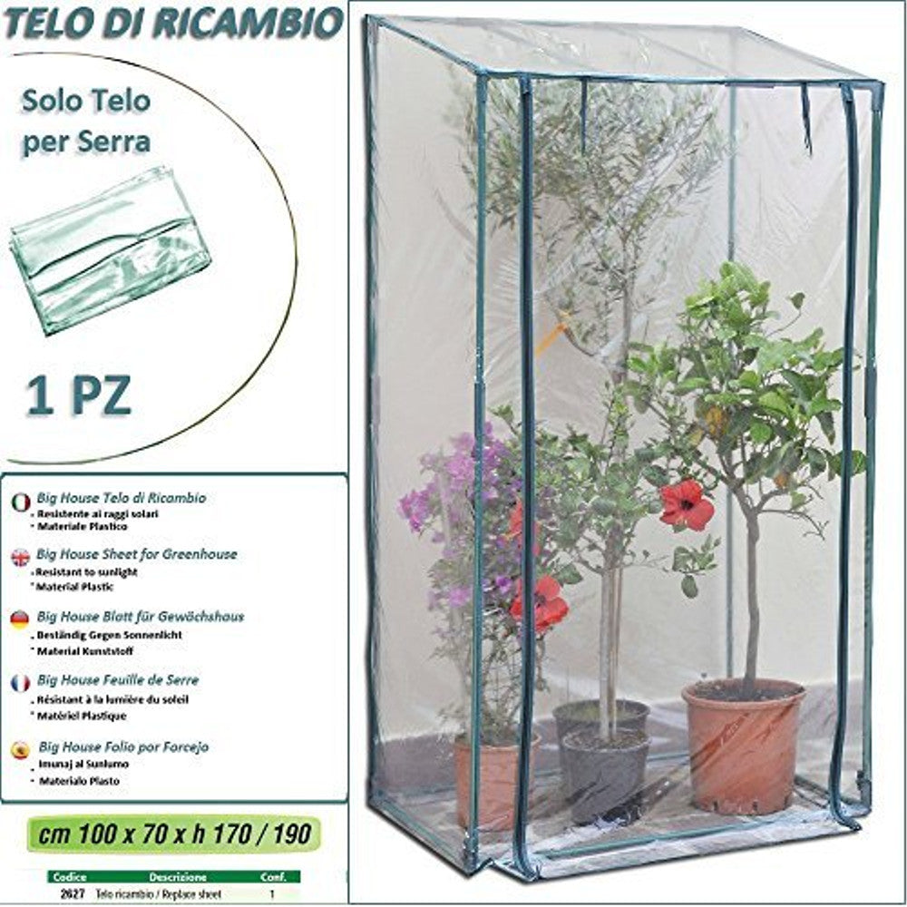 Telo di ricambio modello big per serra protezione piante e fiori terrazzo arredo balcone