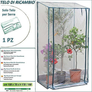 Telo di ricambio modello big per serra protezione piante e fiori terrazzo arredo balcone