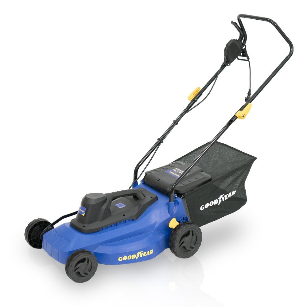 Tagliaerba Elettrico 1800W. Motore 3200 giri/min 210-230V. Tagliaerba con cavo 40 cm di larghezza di taglio Goodyear