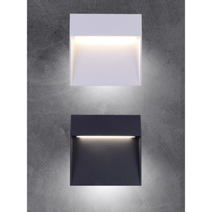 Segnapasso led da parete colore antracite mod. Bilbao 6