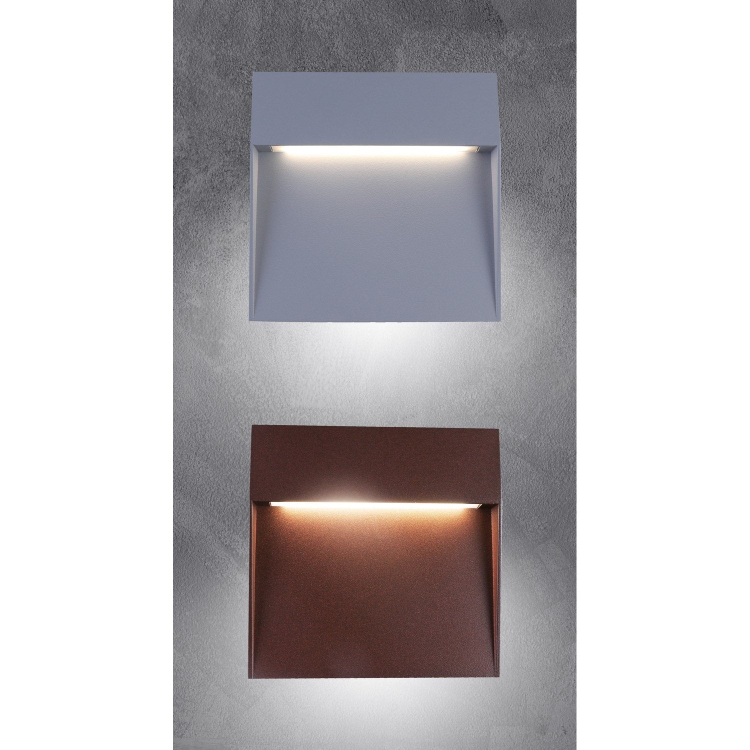 Segnapasso led da parete colore grigio marina mod. Bilbao 6