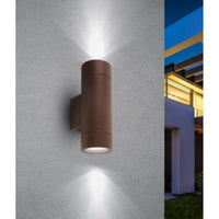 Applique led da parete colore corten mod. Granada 2