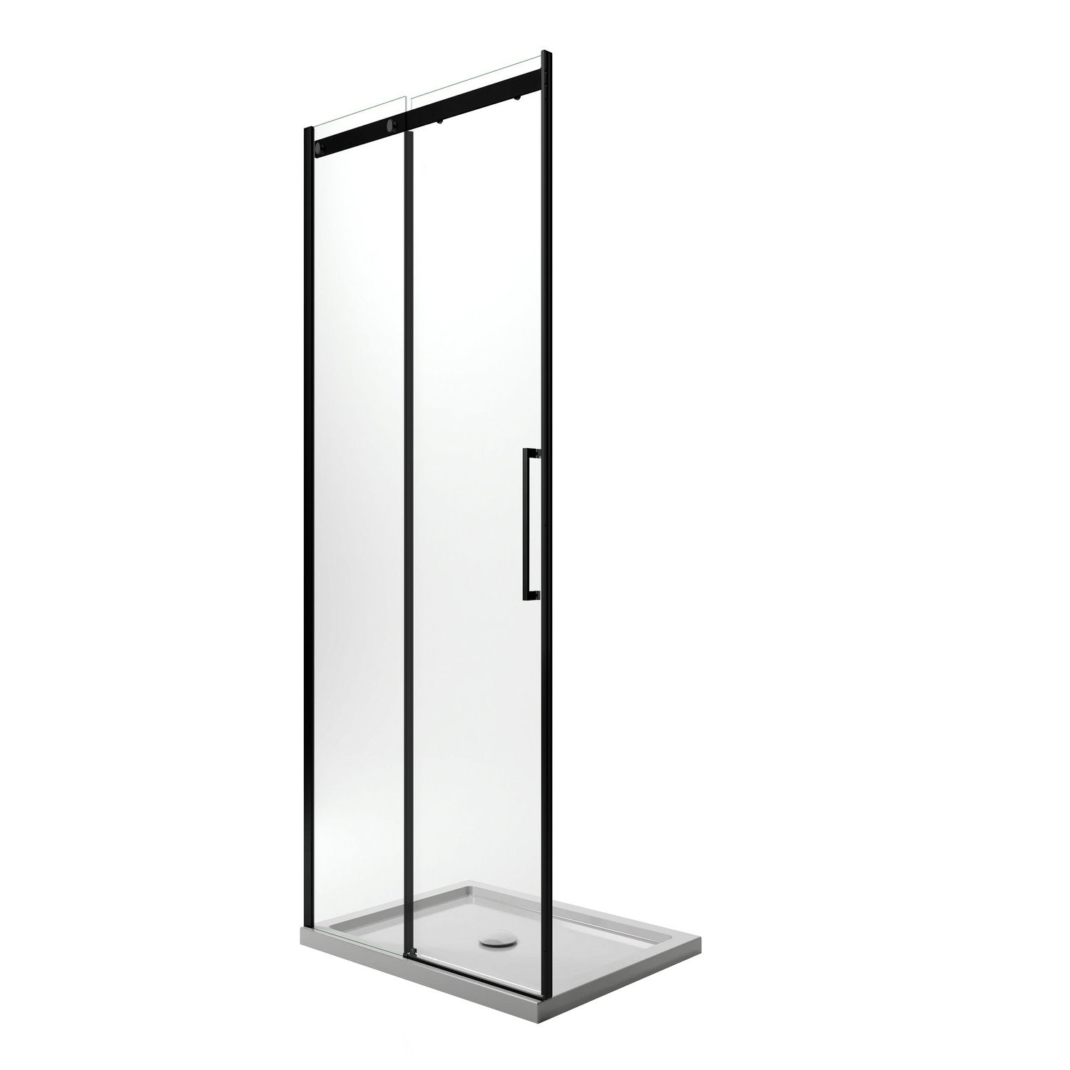 Porta Doccia 130 CM 198 CM Vetro Trasparente 8 MM Versione Sinistra con Easy-Clean mod. Prime Bla