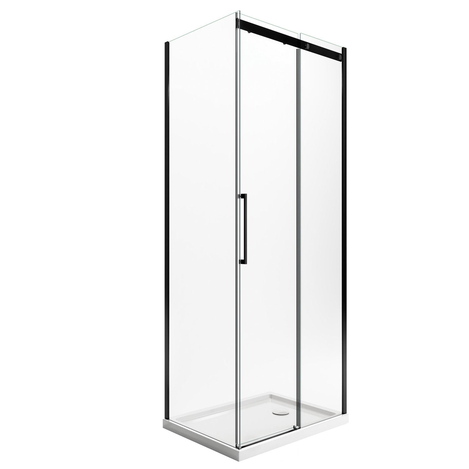 Box Doccia 75x130 CM 198 CM Vetro Trasparente 8 MM Versione Destra con EasyClean mod. Prime Bla Duo 1 Anta