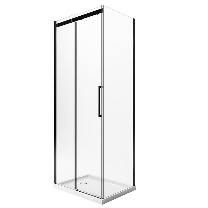 Box Doccia 75x140 CM 198 CM Vetro Trasparente 8 MM Versione Sinistra con EasyClean mod. Prime Bla Duo 1 Anta