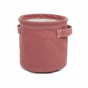 Cesta Multifunzione Rosa Terracotta in Cotone impermeabile Mod. Pod