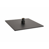 Soffione Doccia Quadrato Nero Opaco in Acciaio Inox 18/10 ss Aisi 304 verniciato 20x20 Mod. Seven Square