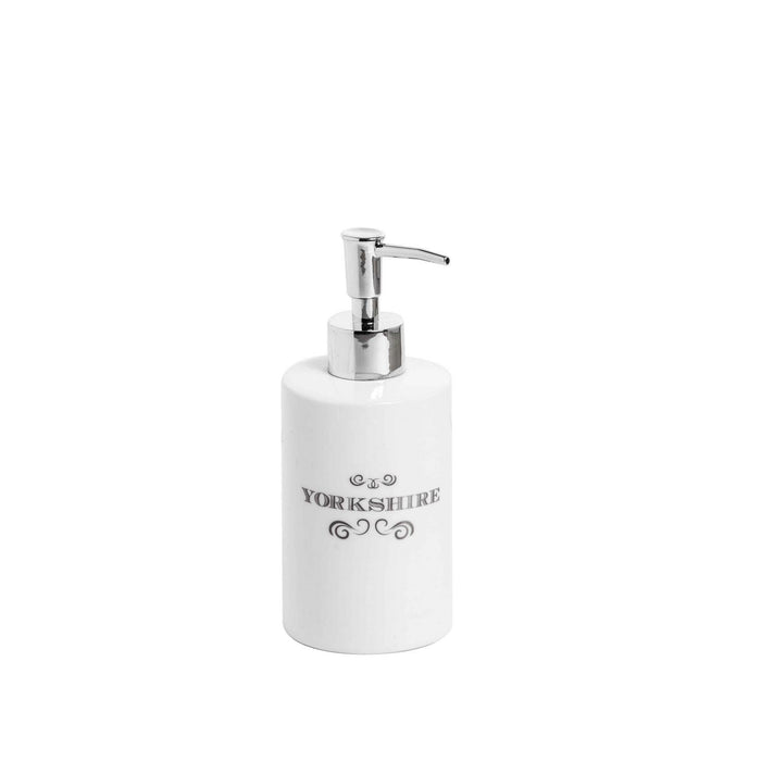 Dispenser sapone da appoggio Bianco in Ceramica Mod. Yorkshire