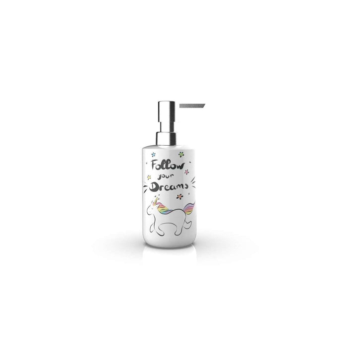 Dispenser sapone da appoggio Bianco in Ceramica Mod. Unicorn