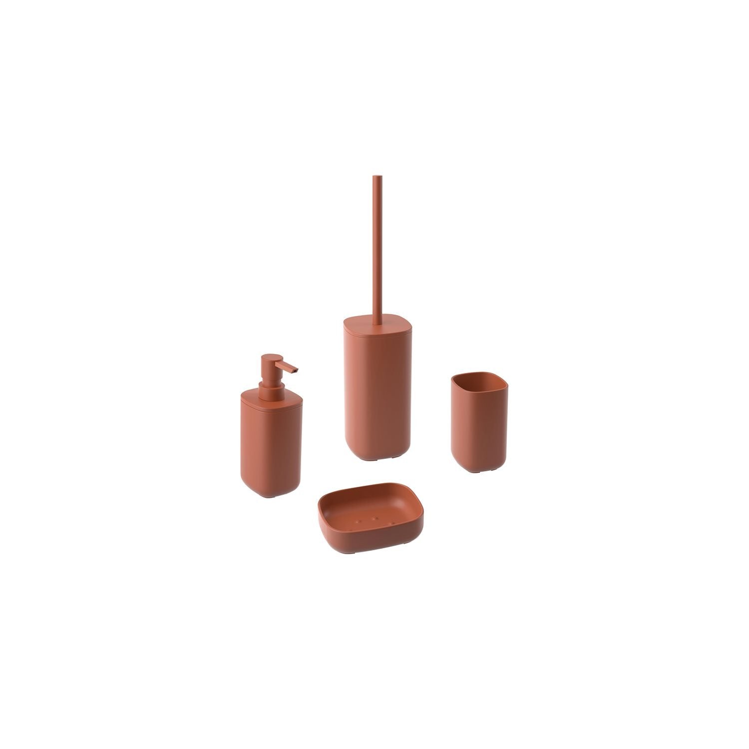 Dispenser sapone da appoggio Terracotta in Resine Termoplastiche Mod. Pod