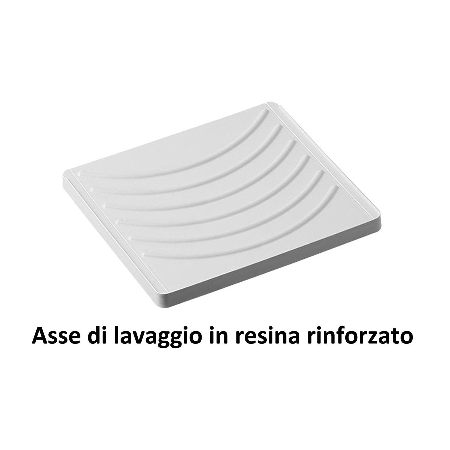 Lavatoio con mobile in nobilitato idrofugo W100 spessore 18 mm colore bianco 50x45 cm mod. Eco