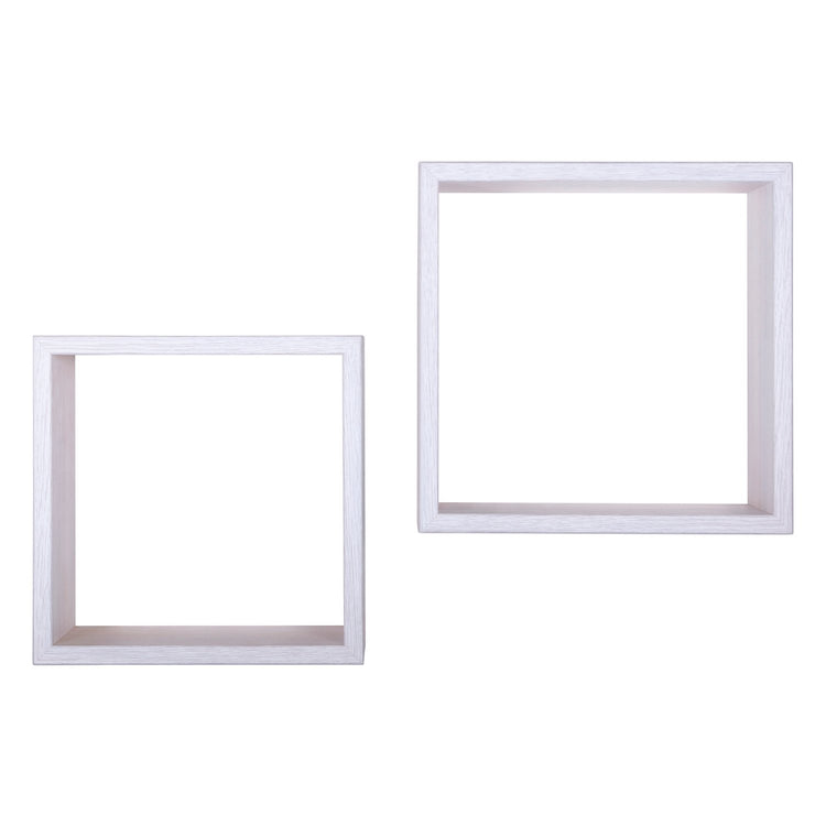 Mensole a cubo da parete Set di 2 pz componibile colore Rovere imperiale mod. Q-bis