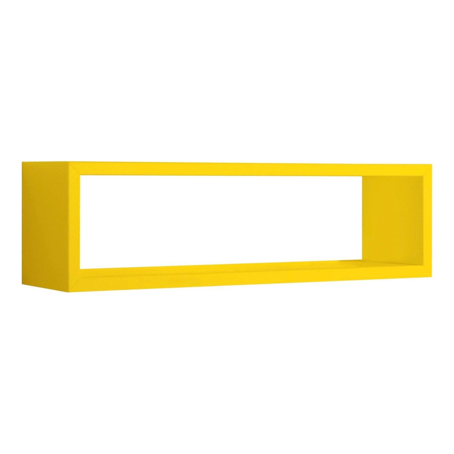 Mensola da parete rettangolare colore Giallo 60x17 cm mod. Regolo