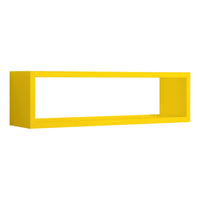 Mensola da parete rettangolare colore Giallo 60x17 cm mod. Regolo