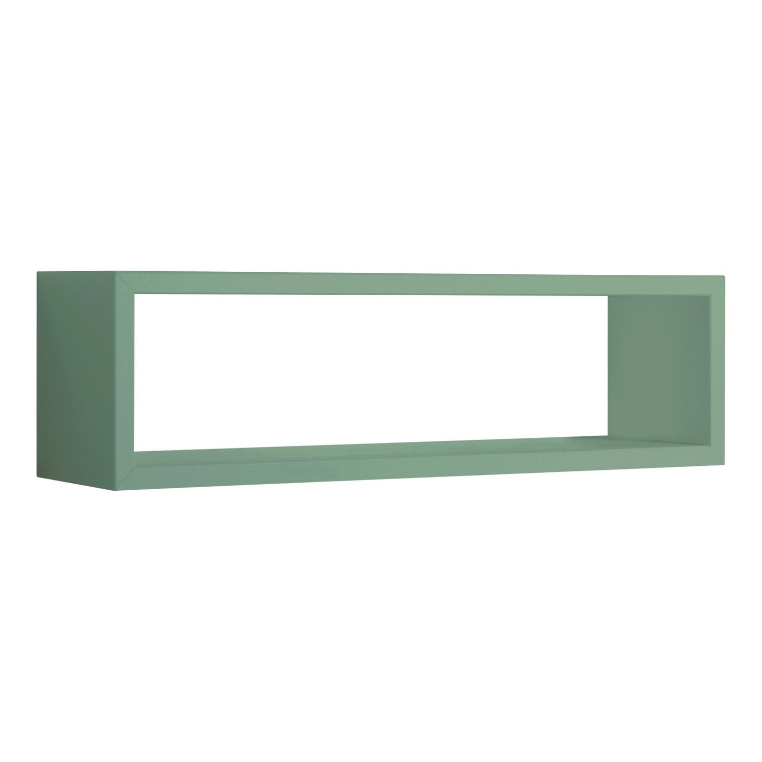 Mensola da parete rettangolare colore Verde acqua 60x17 cm mod. Regolo