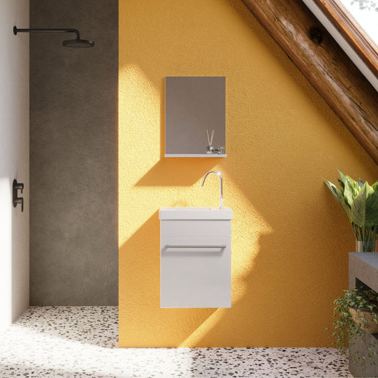 Composizione bagno modello PETIT Bianco lucido 42 cm