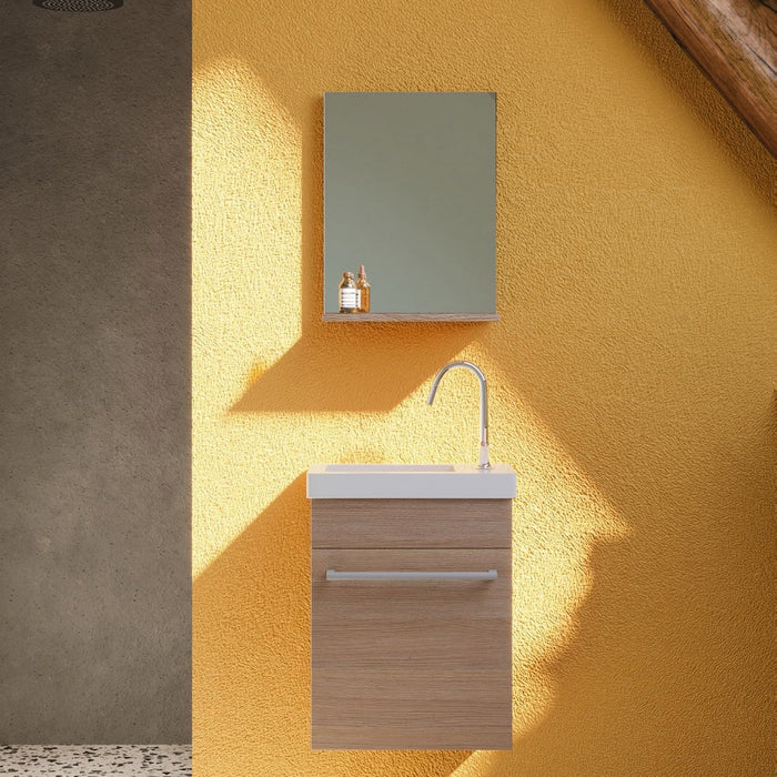 Composizione bagno modello PETIT Rovere fumo 42 cm