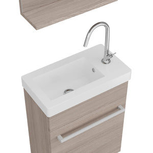 Composizione bagno modello PETIT Rovere fumo 42 cm