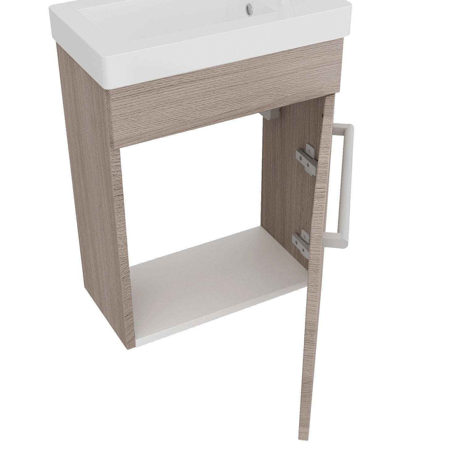 Composizione bagno modello PETIT Rovere fumo 42 cm